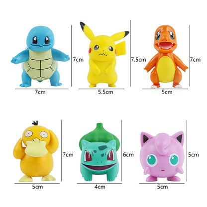 Pokémon Anime Action Figures Collectible Toy Set