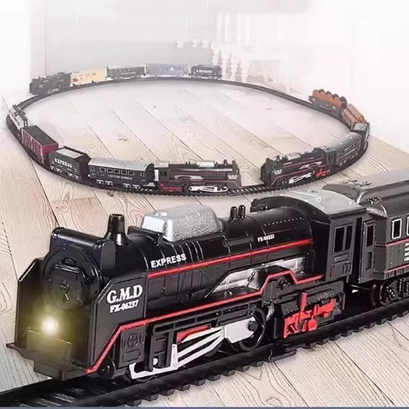 Classical Railway Freight Train Toy Electric Christmas Train