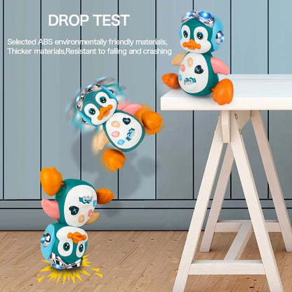 Baby Crawling Musical Penguin Walking Light Toy