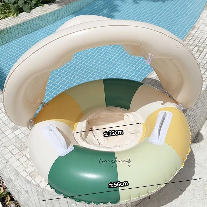 Baby Inflatable Swim Ring with Sunshade Float
