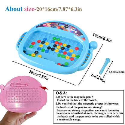 Magnetic Doodle Board Beads Drawing Educational Toy