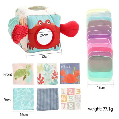 Baby Montessori Silicone Wooden Bead Maze Teether Toy