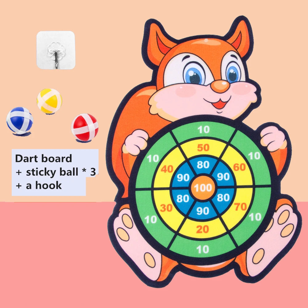 Montessori Animal Dart Board Sticky Ball Toy