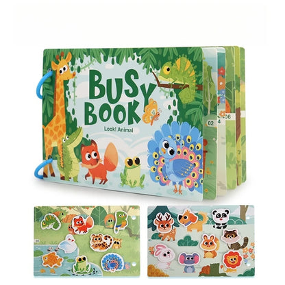 Montessori Baby Busy Book Early Learning Toy