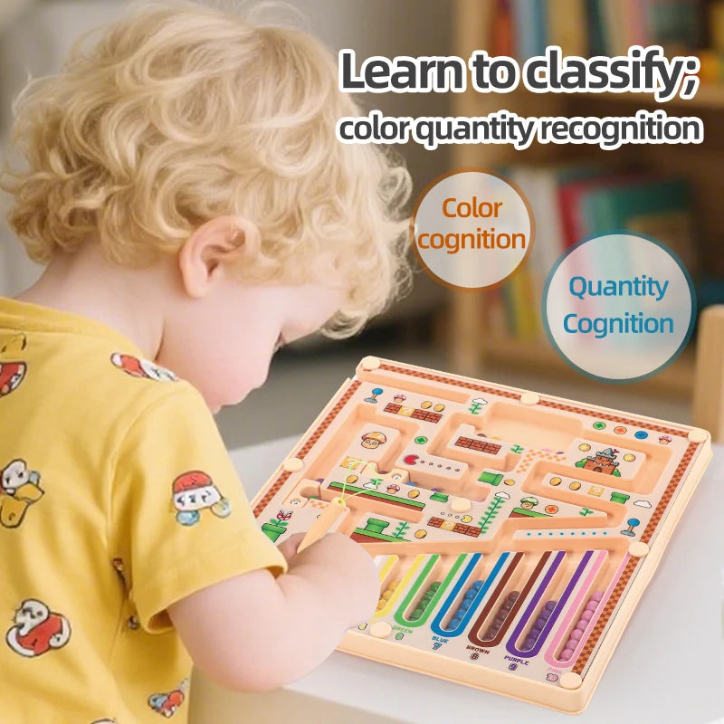 Magnetic Maze Puzzle Educational Logic Learning Toy