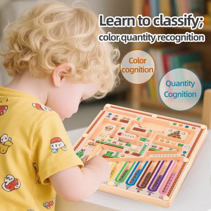 Magnetic Maze Puzzle Educational Logic Learning Toy