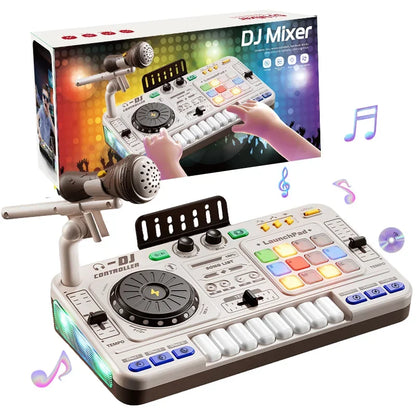 Kids Simulation DJ Mixer Controller Toys Multifunctional Music