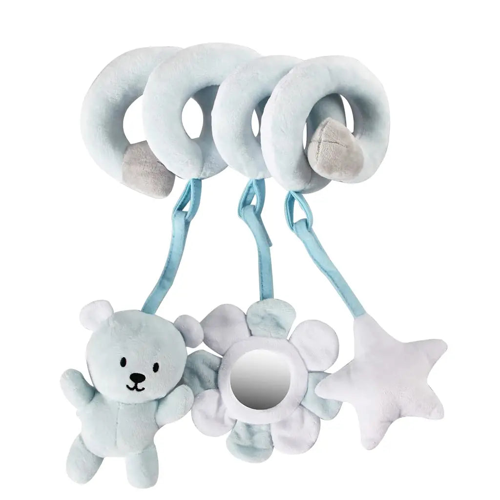 Baby Plush Hanging Rattle Sensory Stroller Toy