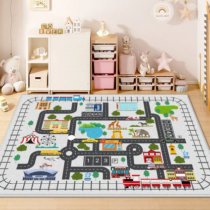 Children Traffic Road Play Living Room Carpet Decoration Home