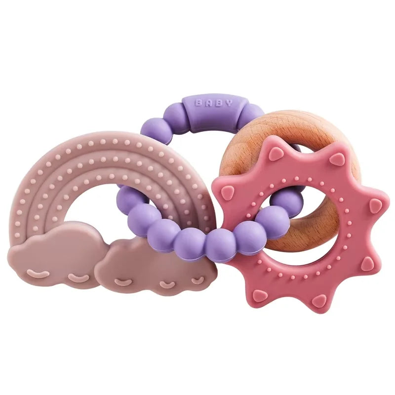 Silicone Planet Teether Ring Baby Sensory Toy