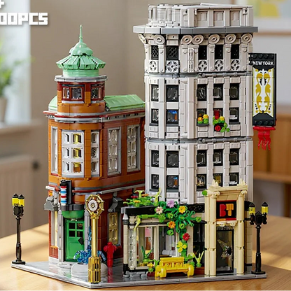 4500PCS Flatiron Building House Buildings Sets,12 Figures City