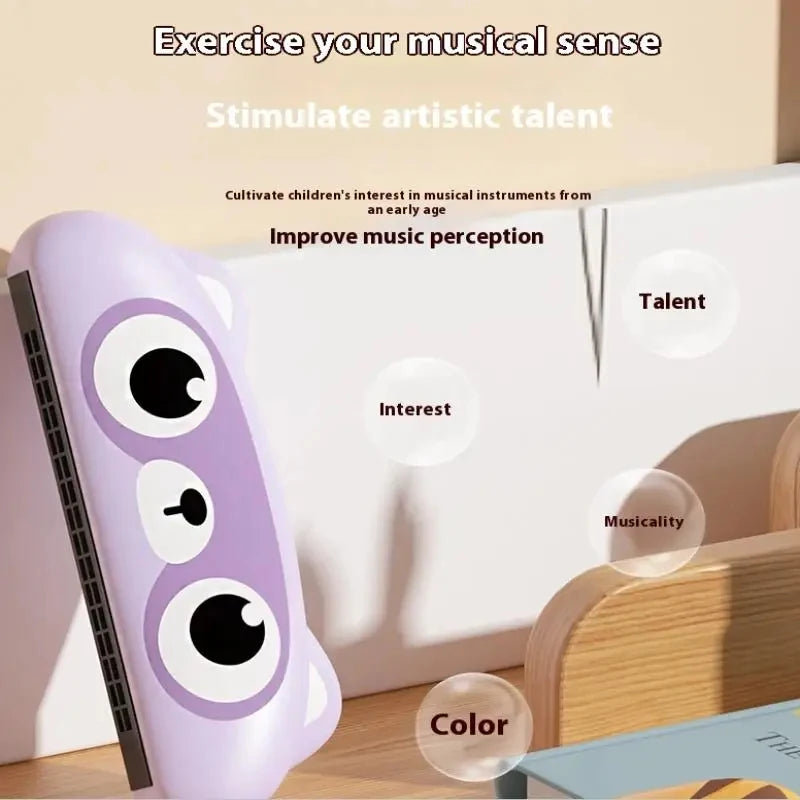 Kids Cartoon Harmonica Fox Bear Music Toy