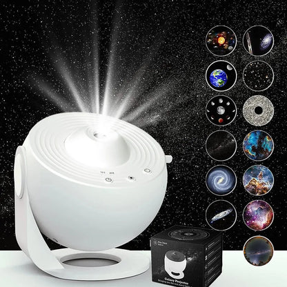 13 in 1 Star Projector, Night Light Galaxy Projector Starry Sky Projector 360° Rotate Planetarium Lamp For Kids Bedroom Deco