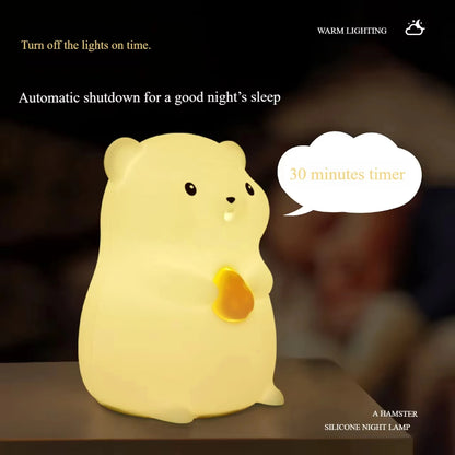 Cute Unicorn Silicone LED Night Light for Kids