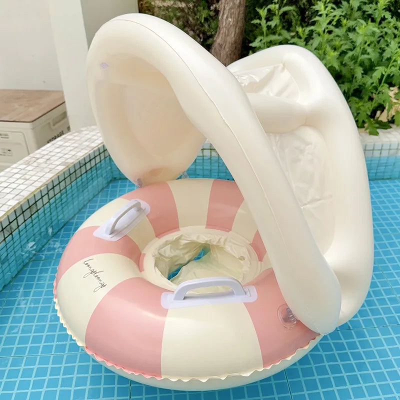 Baby Inflatable Swim Ring with Sunshade Float