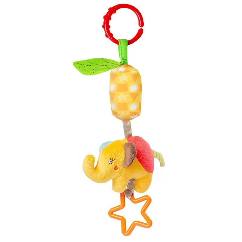 Baby Hanging Plush Rattle Sensory Stroller Toy