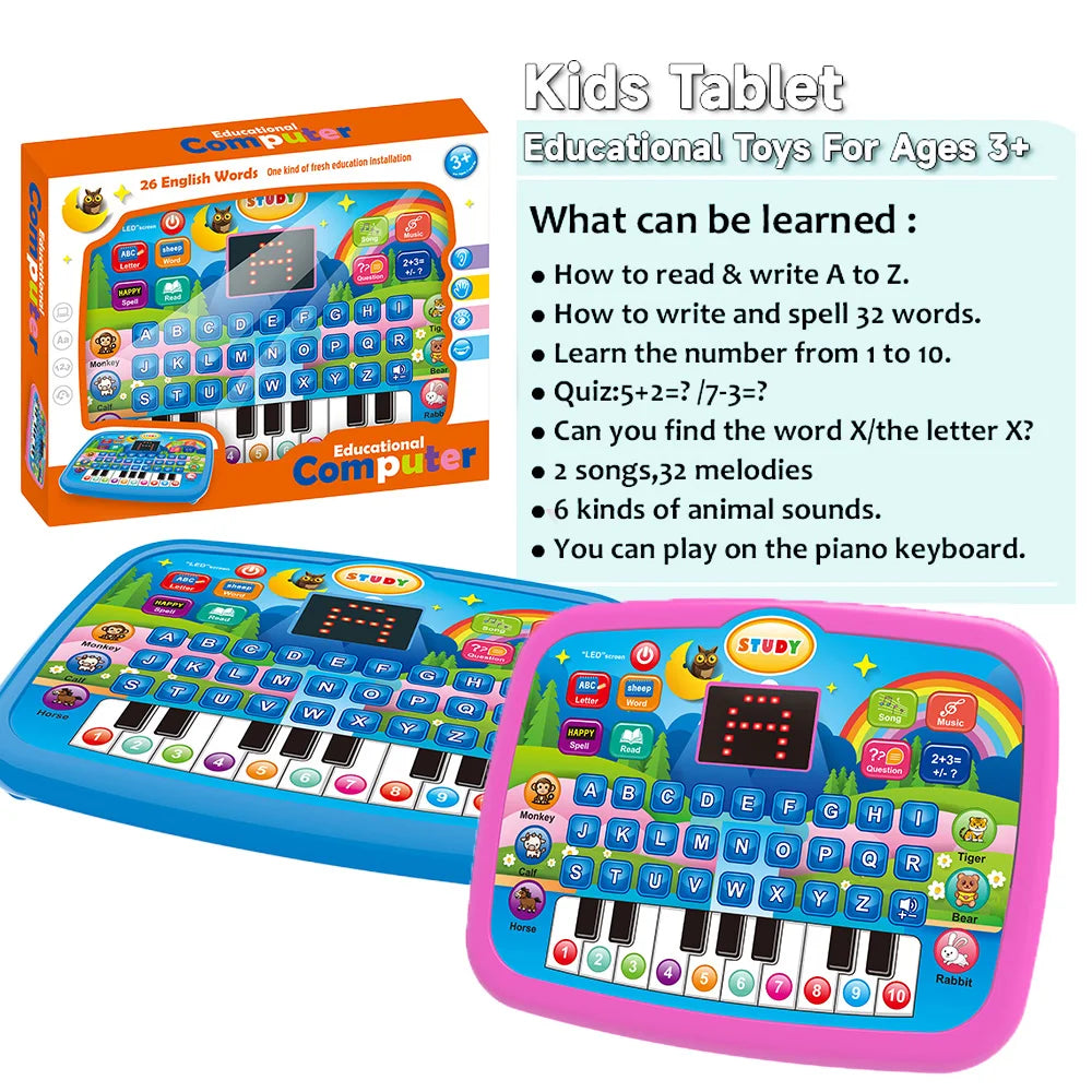 Multifunction Early Education Letters Numbers Music Toy
