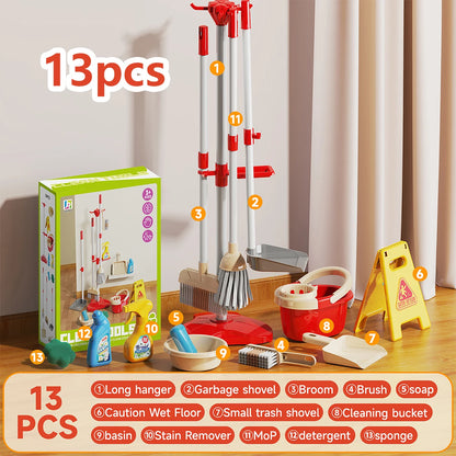 Kids Cleaning Toy Set Pretend Play Montessori Kit
