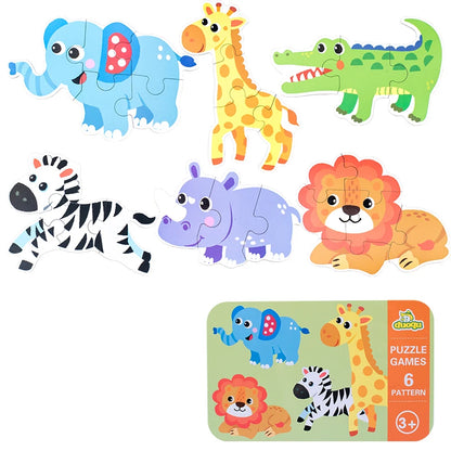 Montessori Wooden 3D Puzzle Toys for Toddlers