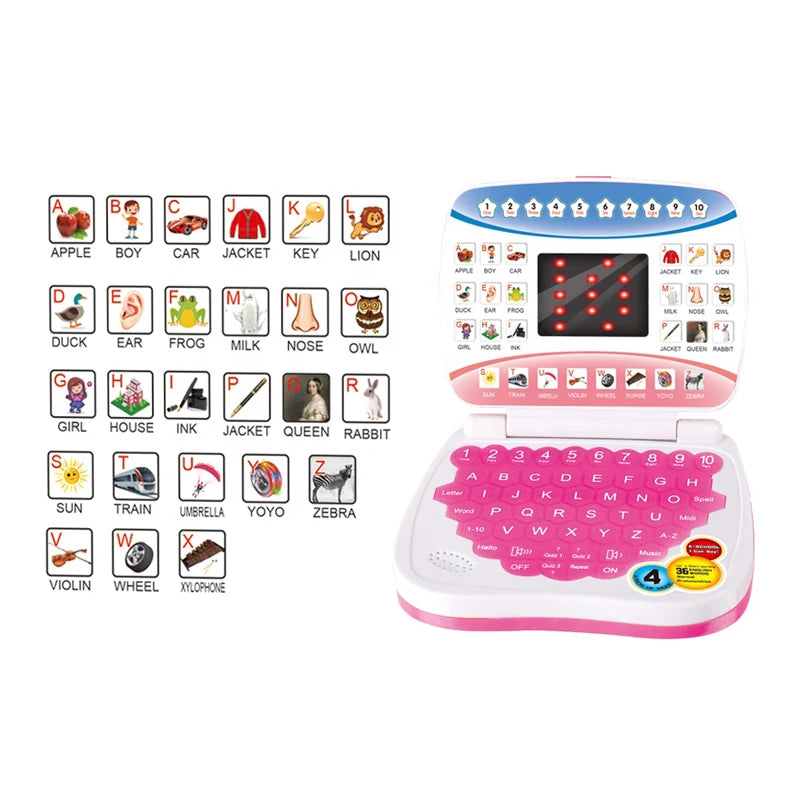 English Learning Machine Laptop Computer Toys Child Electronic