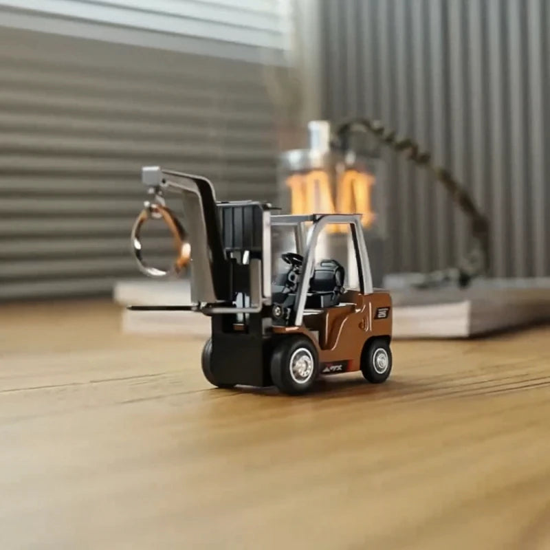 1/64 Remote-controlled alloy forklift Engineering vehicle Tabletop
