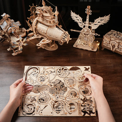 "Creative Castle Theme 3D Wooden Puzzle Wood Model