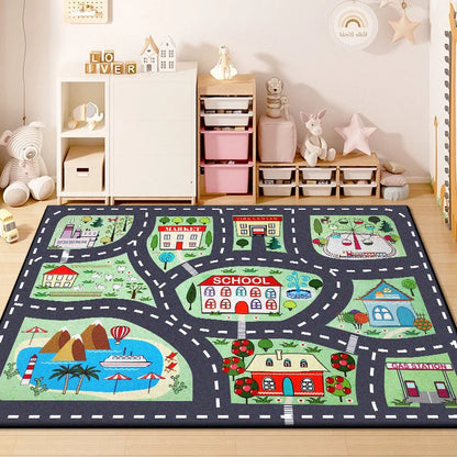 Children Traffic Road Play Living Room Carpet Decoration Home