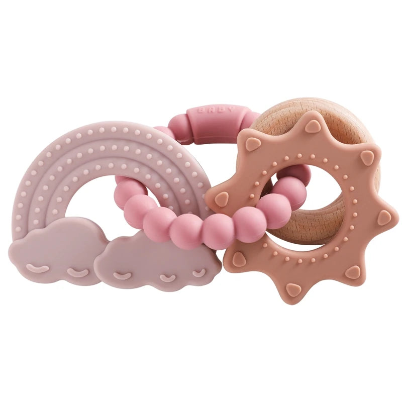Silicone Planet Teether Ring Baby Sensory Toy