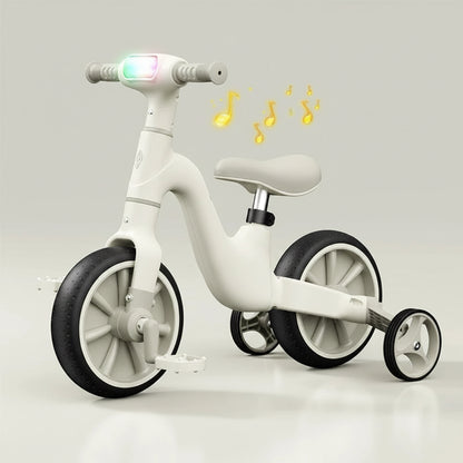 Kids Multifunctional Tricycle, Balance Car with Music Light,