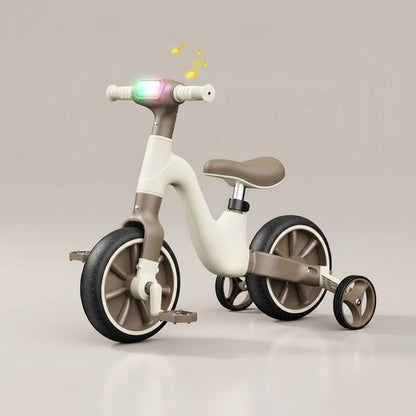 Kids Multifunctional Tricycle, Balance Car with Music Light,