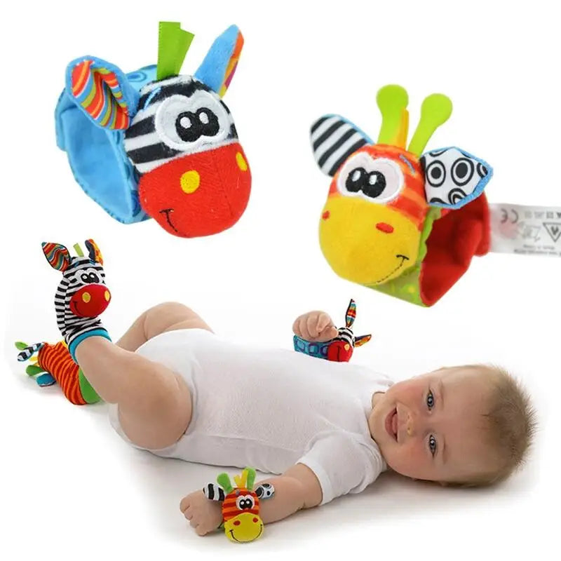 Baby Wrist Rattle and Foot Finder Socks Set
