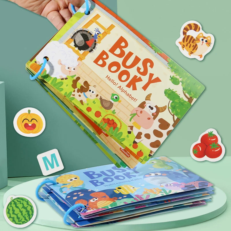 Montessori Baby Busy Book Early Learning Toy