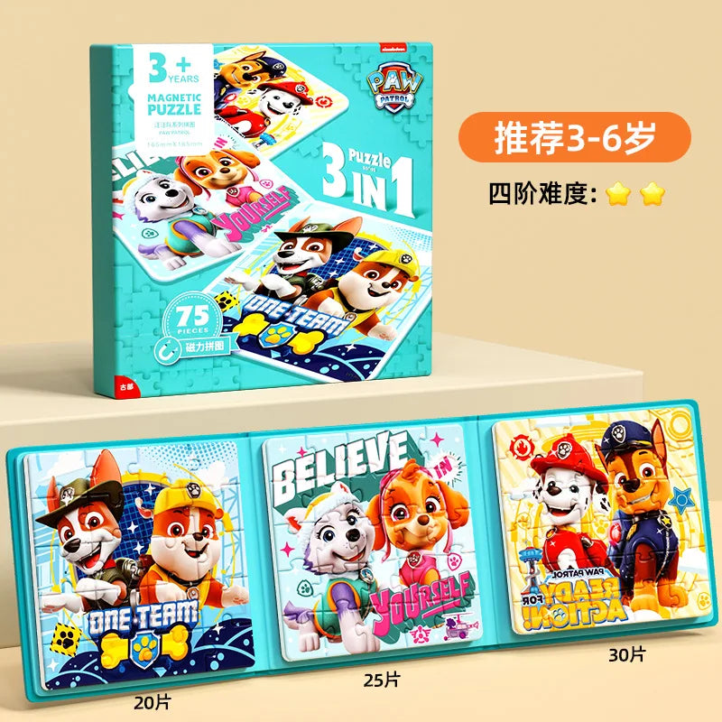 Paw Patrol Magnetic Puzzle Educational Kids Toy