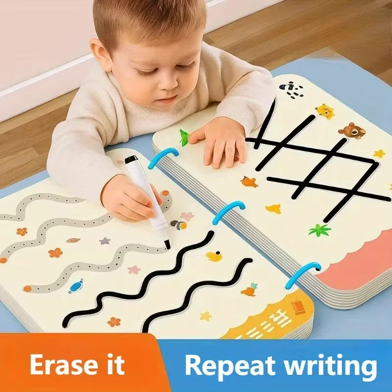 Reusable Magic Tracing Workbook Writing Practice Toy