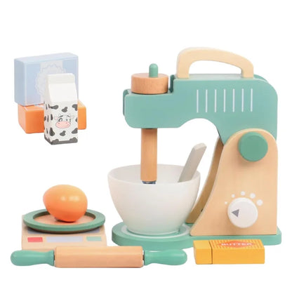 Wooden Kitchen Pretend Play Coffee Ice Cream Toy