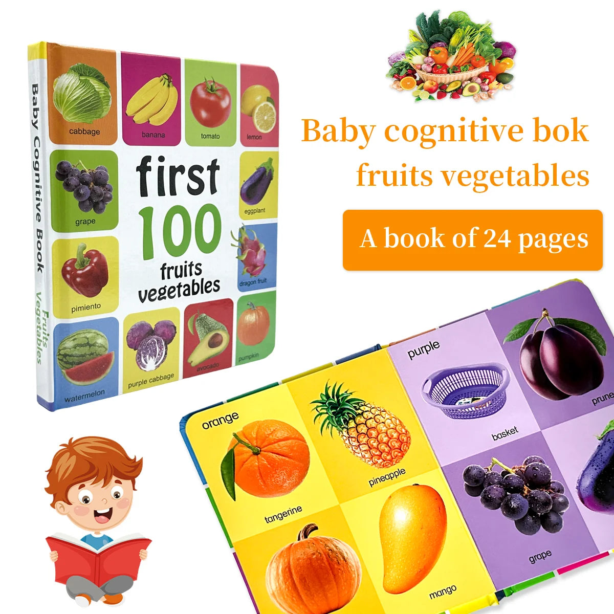 English Cognitive Encyclopedia Early Learning Kids Book