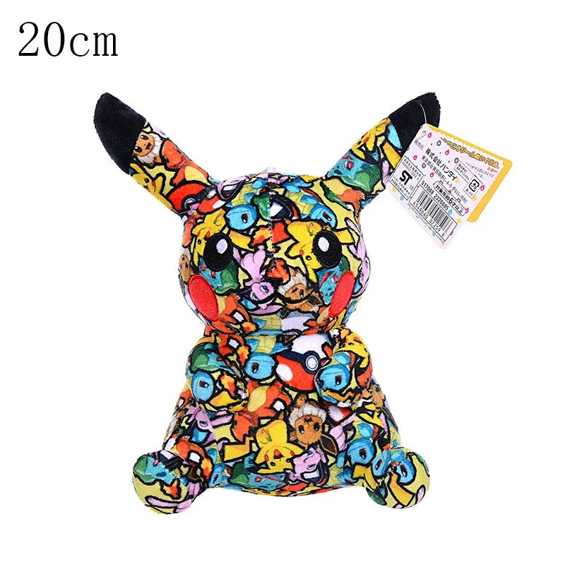 Pokémon Graffiti Pikachu Plush Doll Stuffed Toy