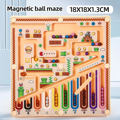 Magnetic Maze Puzzle Educational Logic Learning Toy