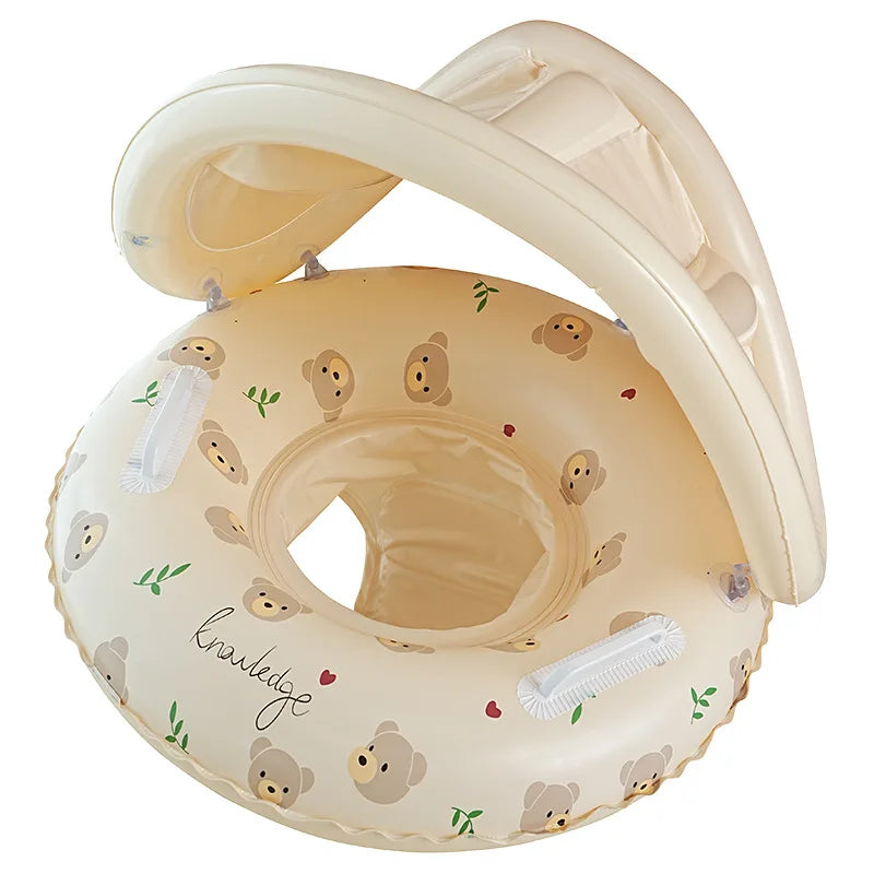Baby Inflatable Swim Ring with Sunshade Float
