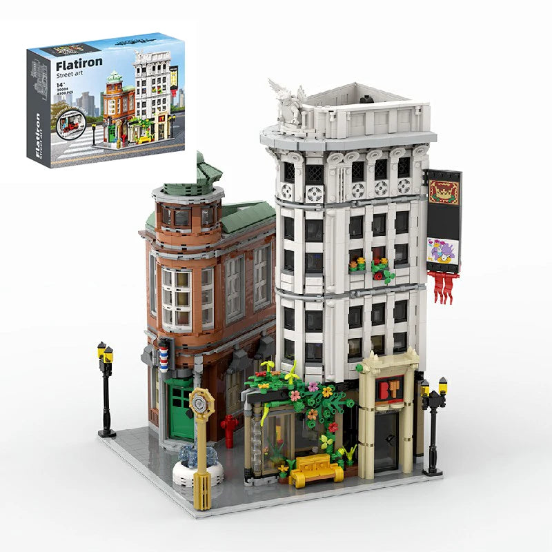 4500PCS Flatiron Building House Buildings Sets,12 Figures City