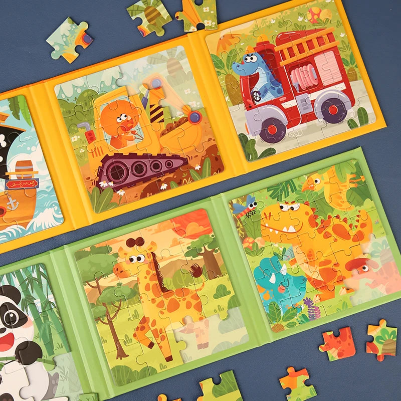 Magnetic Puzzles Games for Kids Busy Quiet Cartoon