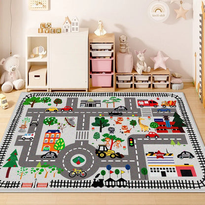 Children Traffic Road Play Living Room Carpet Decoration Home
