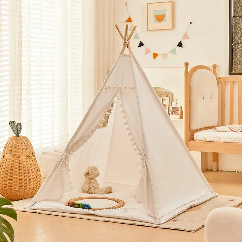 1.6m/1.3m Kid Tent Indoor Play House Wigwam for Child Portable Child