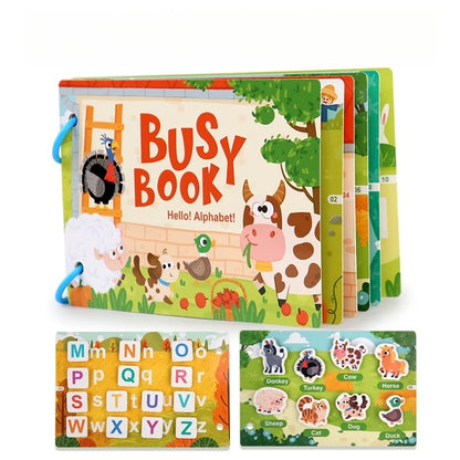 Montessori Baby Busy Book Early Learning Toy