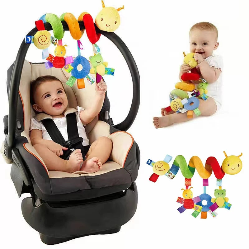 Baby Plush Hanging Rattle Sensory Stroller Toy
