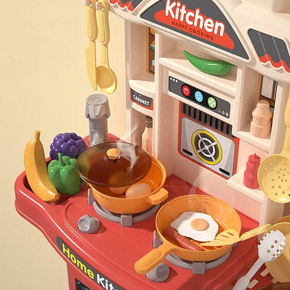 Children Play House Toy Simulation Kitchen Table with Sound