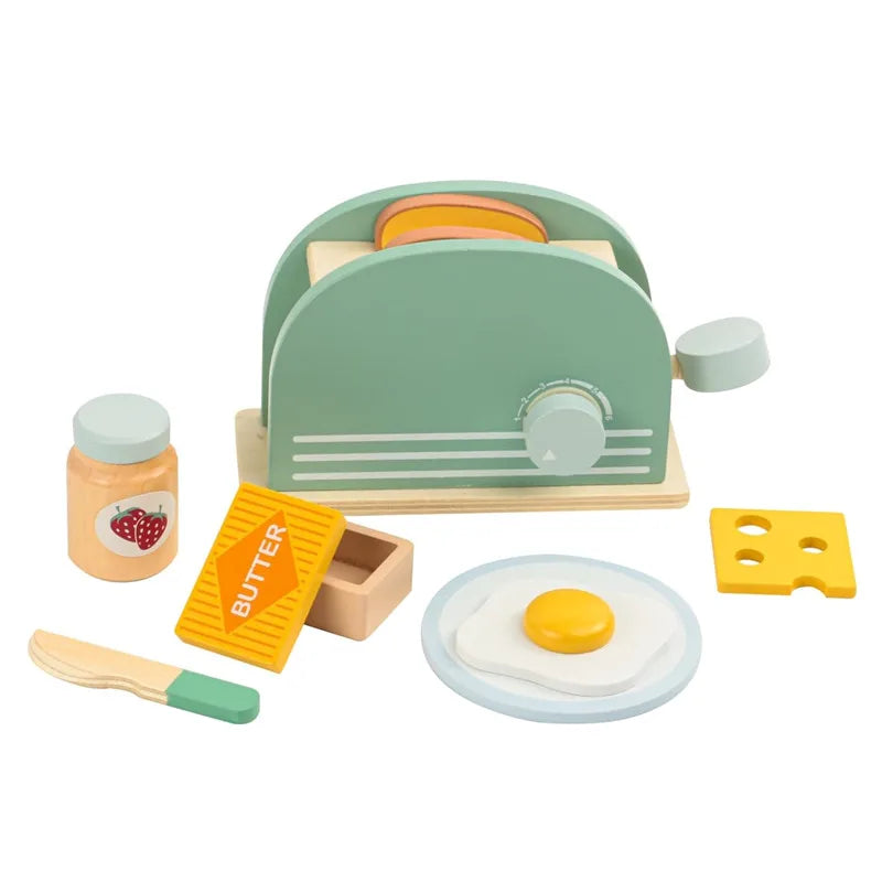 Wooden Kitchen Pretend Play Coffee Ice Cream Toy