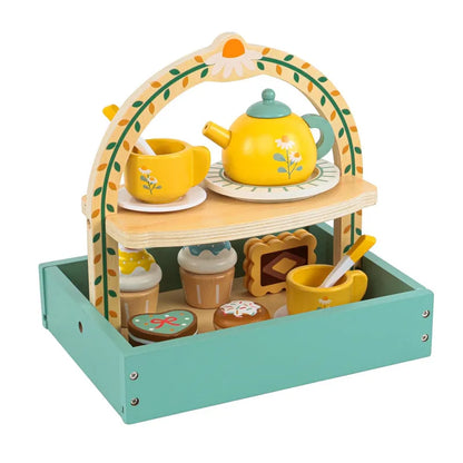 Wooden Kitchen Pretend Play Coffee Ice Cream Toy