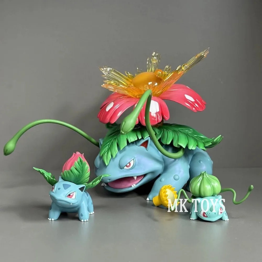 3.5-13cm Anime Pokemen Figure Bulbasaur Evolutionary Combination