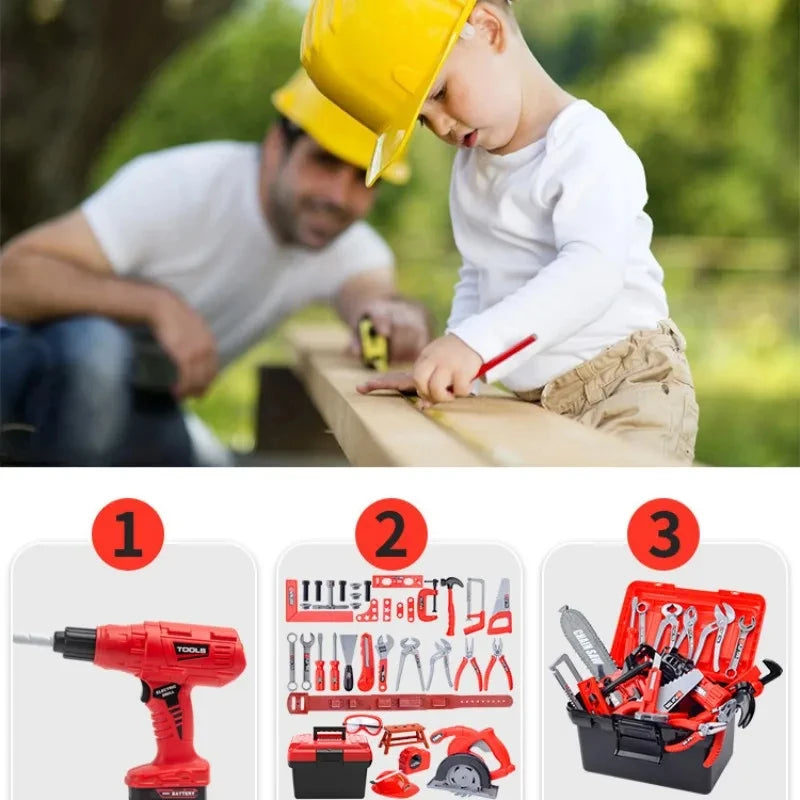 Kids Repair Tool Set Drill Pretend Play Toy